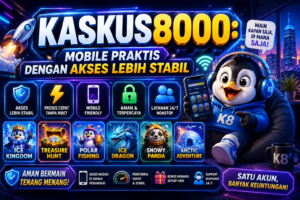 KASKUS8000 mendukung pengalaman mobile yang cepat dan ringan agar pengguna nyaman mengakses layanan digital harian.